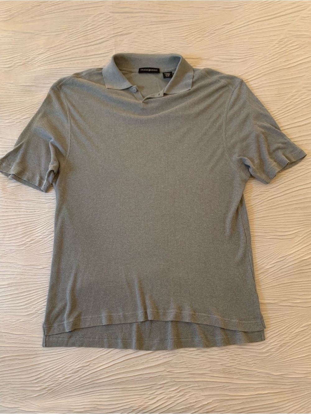 Vintage 90s Jhane Barnes Olive Green Lightweight Silk Blend Polo, size Large